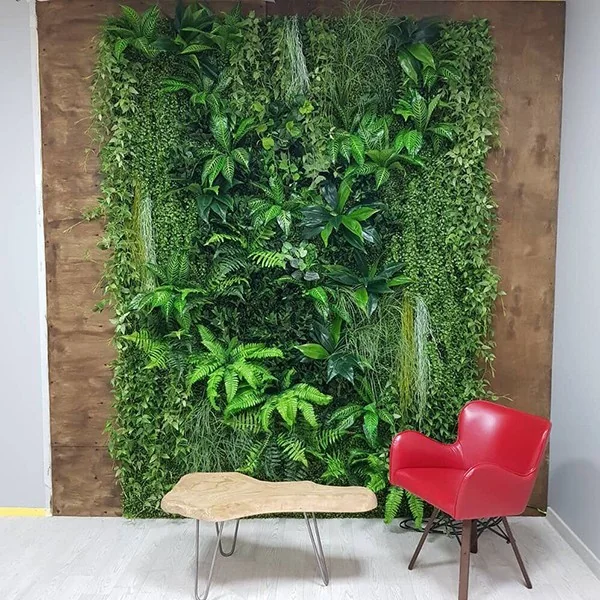 Панно из самшита/газона + искусственные растения — фото 2