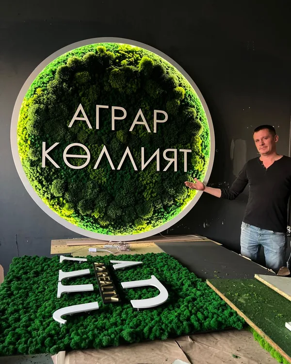 Логотип из мха — Аграр Көллият